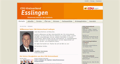 Desktop Screenshot of cdu-kv-esslingen.de